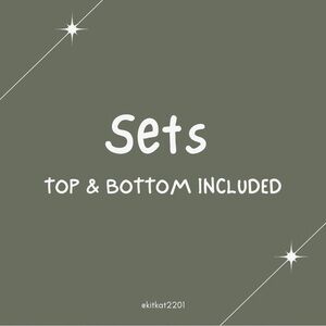 Sets - includes both top and bottom